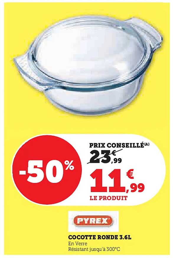 PYREX COCOTTE RONDE 3.6L