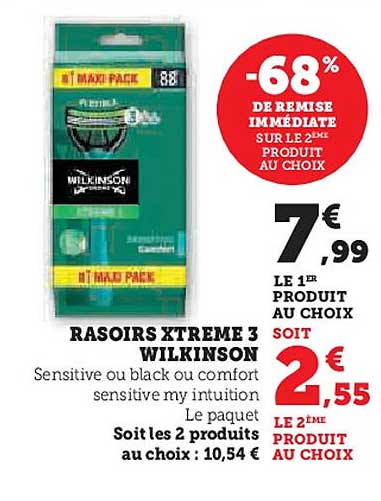 RASOIRS XTREME 3 WILKINSON