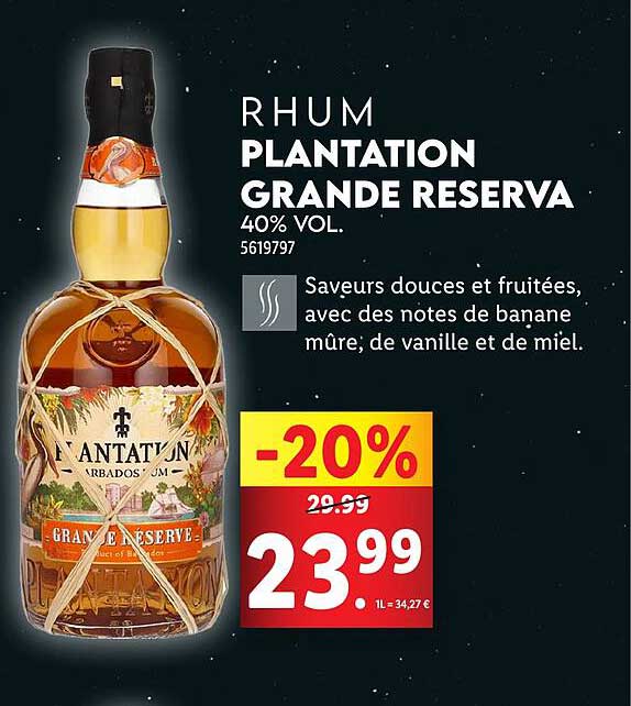 Rhum Plantation Grande Reserva