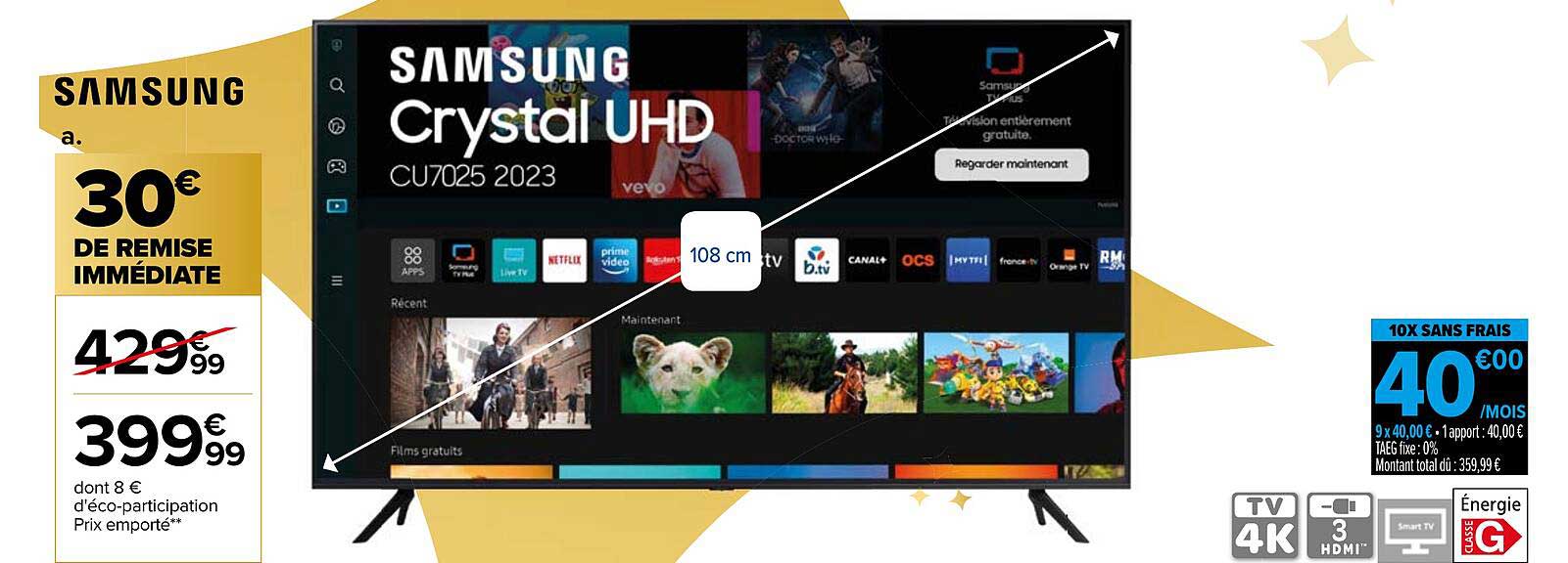 Samsung Crystal UHD CU7025 2023