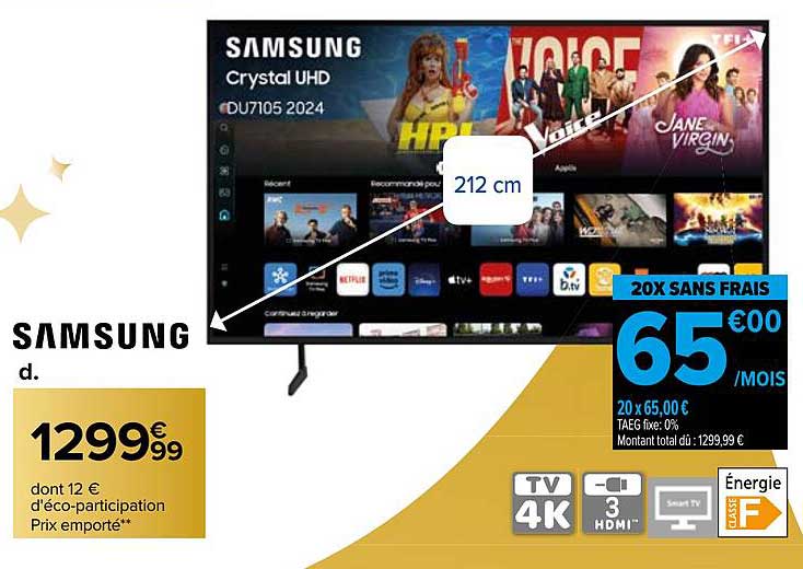 Samsung Crystal UHD DU7105 2024