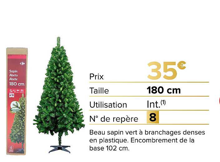 Sapin Abete 180 cm