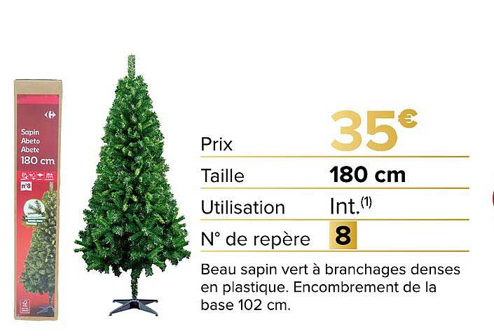 Sapin Abete 180 cm