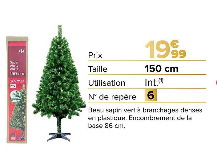 Sapin Abeto Abete 150 cm