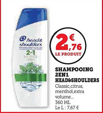 SHAMPOOING 2EN1 HEAD&SHOULDERS