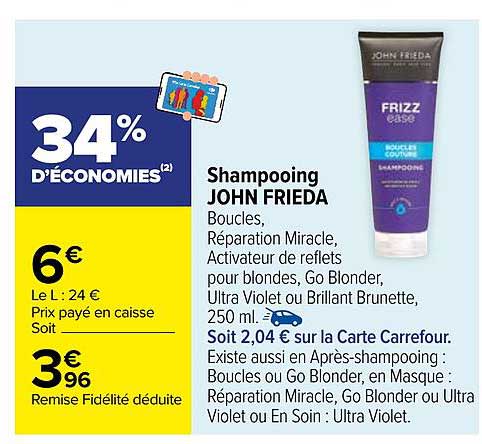 Shampooing JOHN FRIEDA