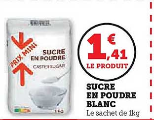 SUCRE EN POUDRE BLANC