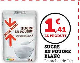 SUCRE EN POUDRE BLANC