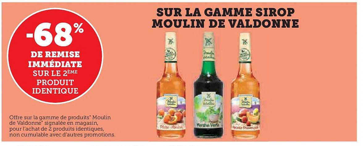 SUR LA GAMME SIROP MOULIN DE VALDONNE