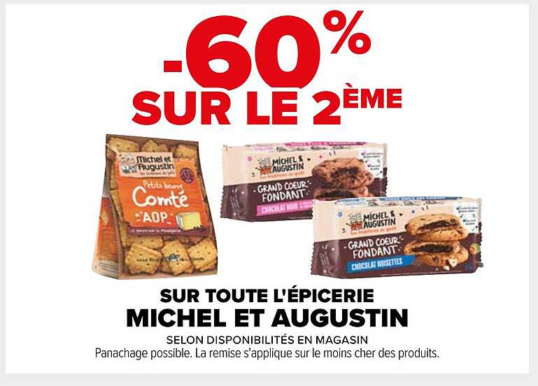 SUR TOUTE L'ÉPICERIE MICHEL ET AUGUSTIN