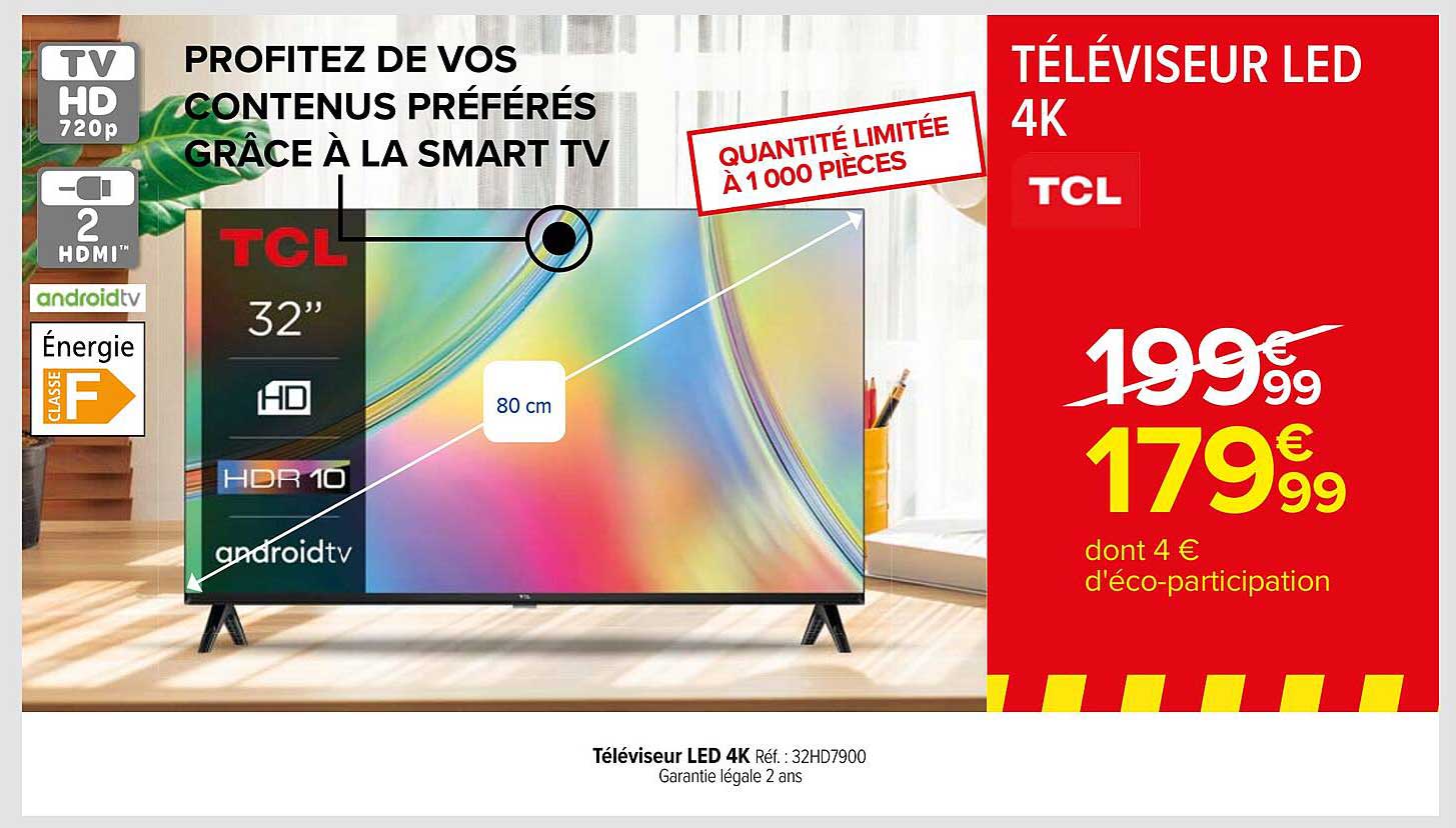 TÉLÉVISEUR LED 4K