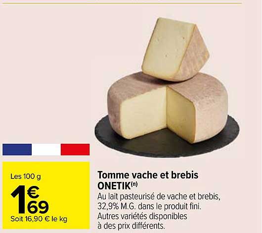 Tomme vache et brebis ONETIK