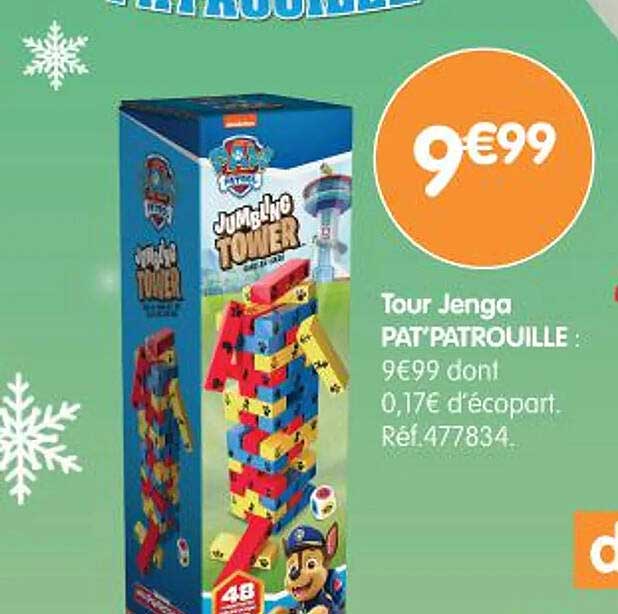 Tour Jenga PAT'PATROUILLE