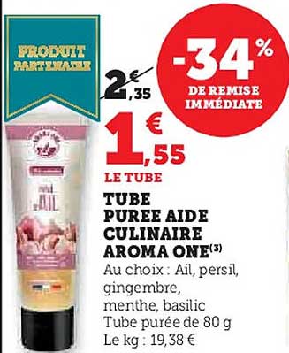 TUBE PURÉE AIDE CULINAIRE AROMA ONE