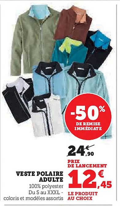 VESTE POLAIRE ADULTE