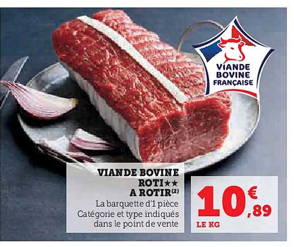 VIANDE BOVINE RÔTI A RÔTIR