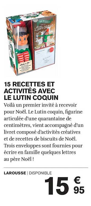 15 RECETTES ET ACTIVITÉS AVEC LE LUTIN COQUIN