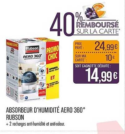 ABSORBEUR D’HUMIDITÉ AERO 360° RUBSON