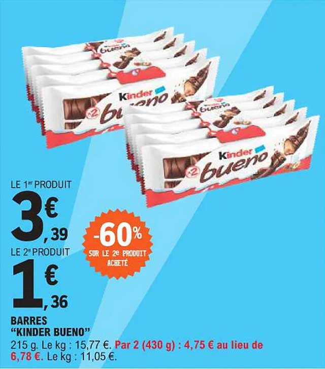 BARRES "KINDER BUENO"