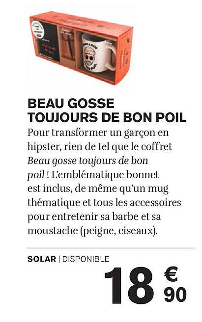 BEAU GOSSE TOUJOURS DE BON POIL