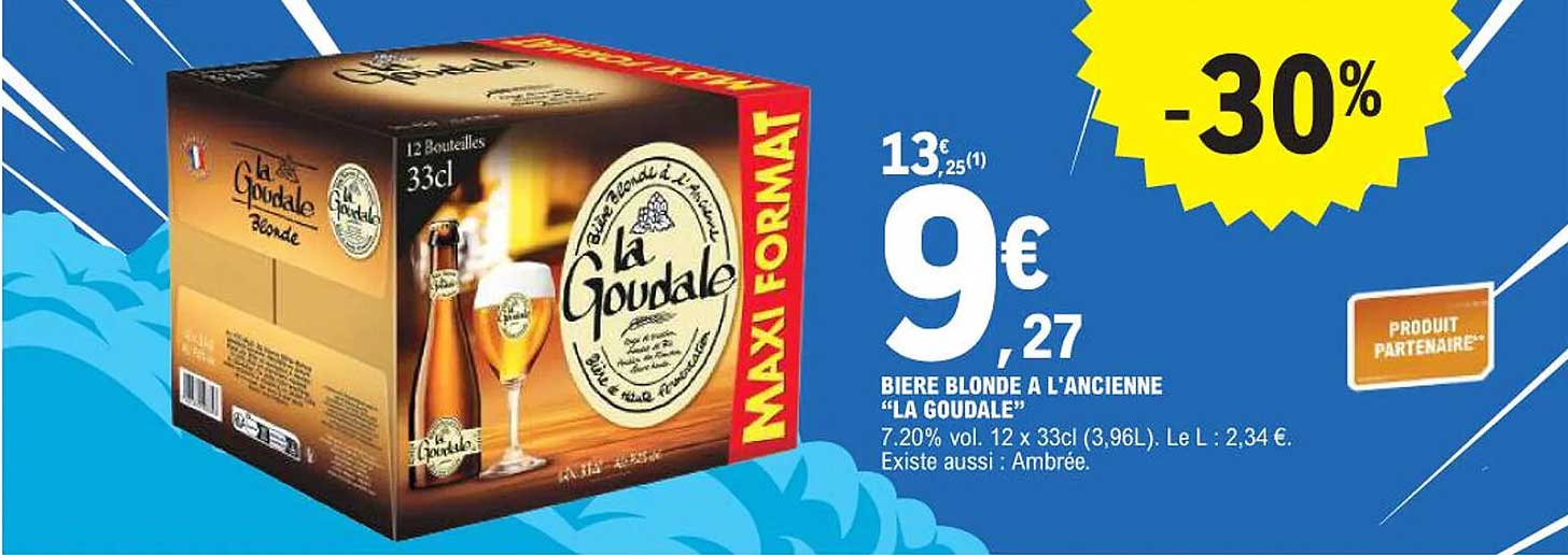 BIERE BLONDE A L'ANCIENNE "LA GOUDALE"