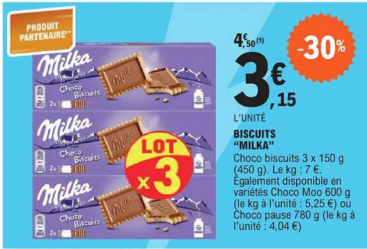 BISCUITS "MILKA"