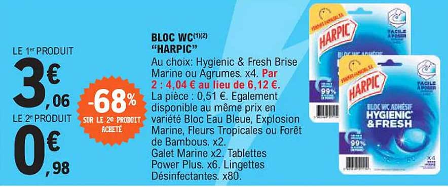 BLOC WC "HARPIC"