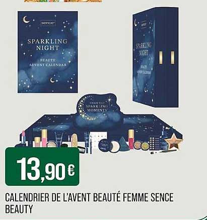 CALENDRIER DE L'AVENT BEAUTÉ FEMME SENCE BEAUTY