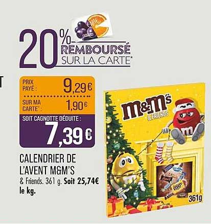 CALENDRIER DE L’AVENT M&M’S