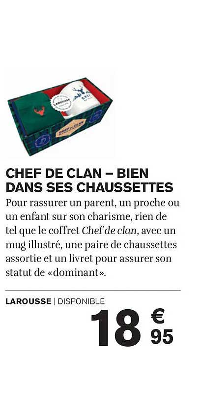 CHEF DE CLAN – BIEN DANS SES CHAUSSETTES