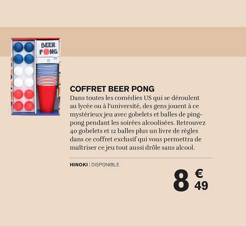 COFFRET BEER PONG