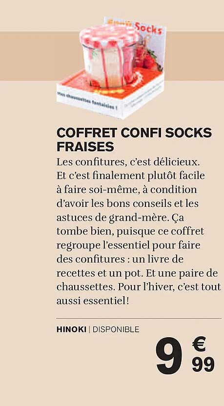 COFFRET CONFI SOCKS FRAISES