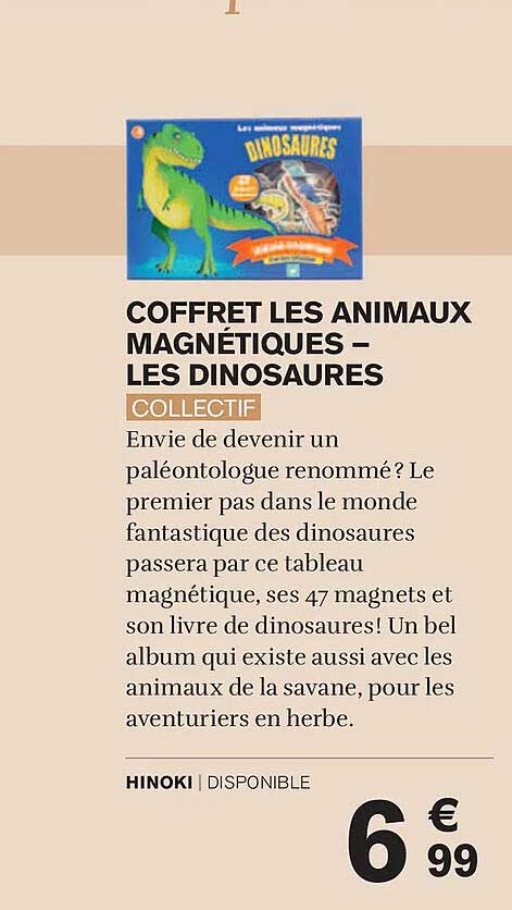 COFFRET LES ANIMAUX MAGNÉTIQUES – LES DINOSAURES