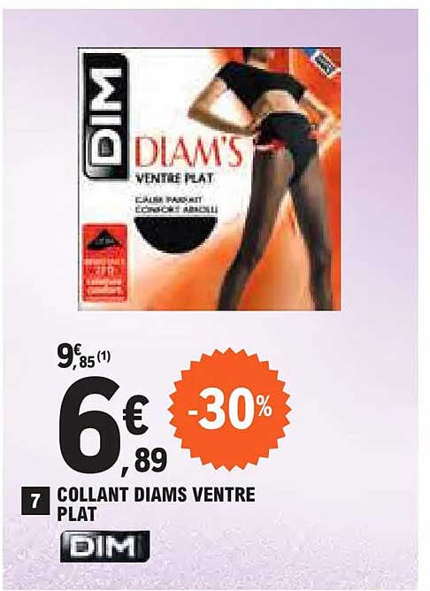 COLLANT DIAMS VENTRE PLAT