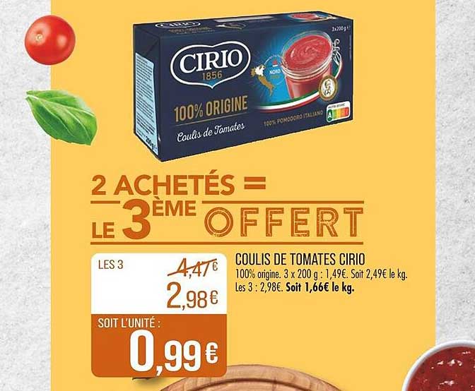 COULIS DE TOMATES CIRIO