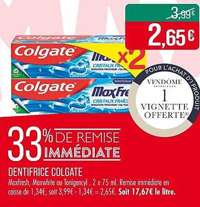 DENTIFRICE COLGATE