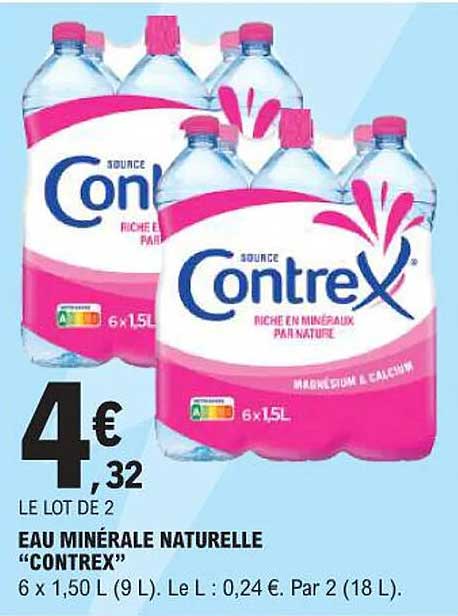 EAU MINÉRALE NATURELLE "CONTREX"