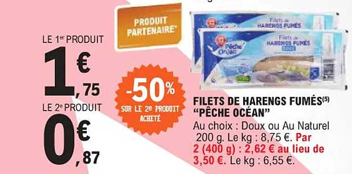 FILETS DE HARENGS FUMÉS “PÊCHE OCÉAN”