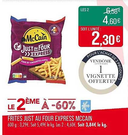 Frites Just au Four Express McCain