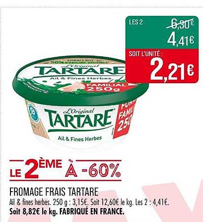 FROMAGE FRAIS TARTARE