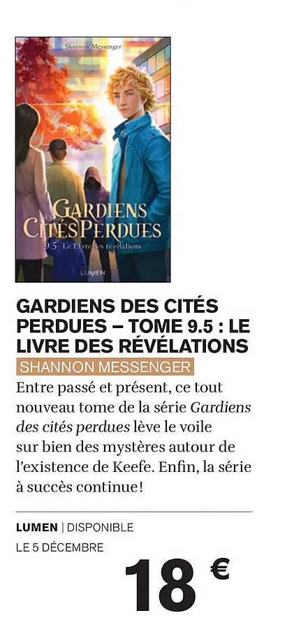 GARDIENS DES CITÉS PERDUES – TOME 9.5 : LE LIVRE DES RÉVÉLATIONS