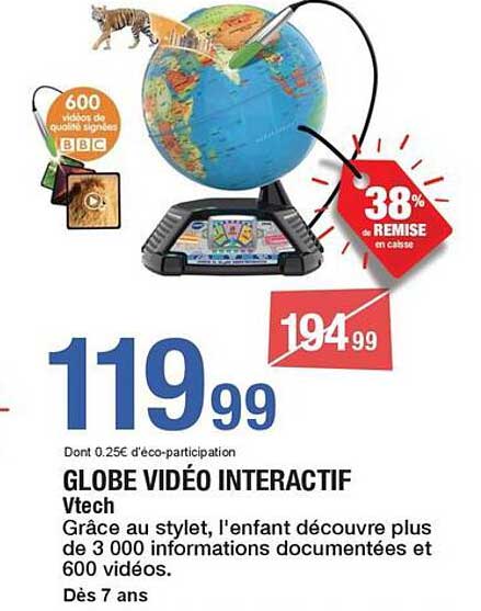 GLOBE VIDÉO INTERACTIF Vtech