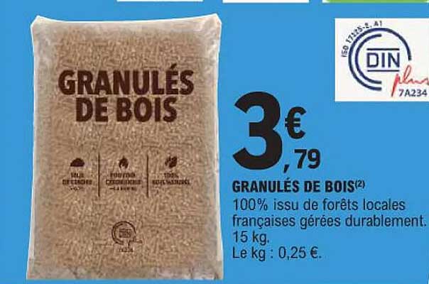 GRANULÉS DE BOIS