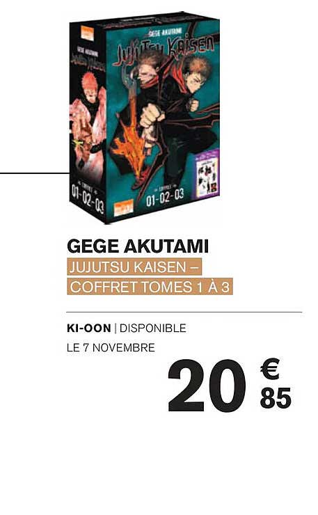 JUJUTSU KAISEN – COFFRET TOMES 1 À 3