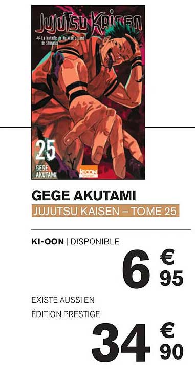 JUJUTSU KAISEN – TOME 25