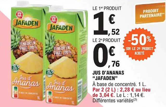 JUS D'ANANAS "JAFADEN"