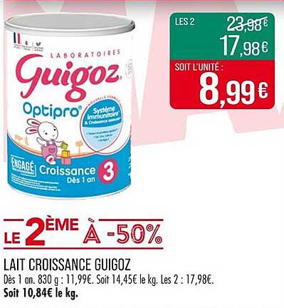 Lait Croissance Guigoz