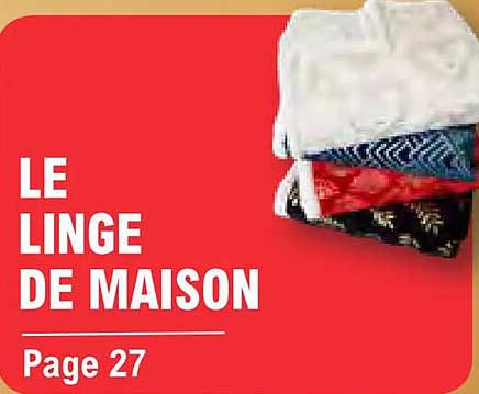 LE LINGE DE MAISON