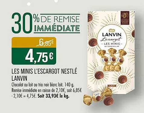 LES MINIS L'ESCARGOT NESTLÉ LANVIN