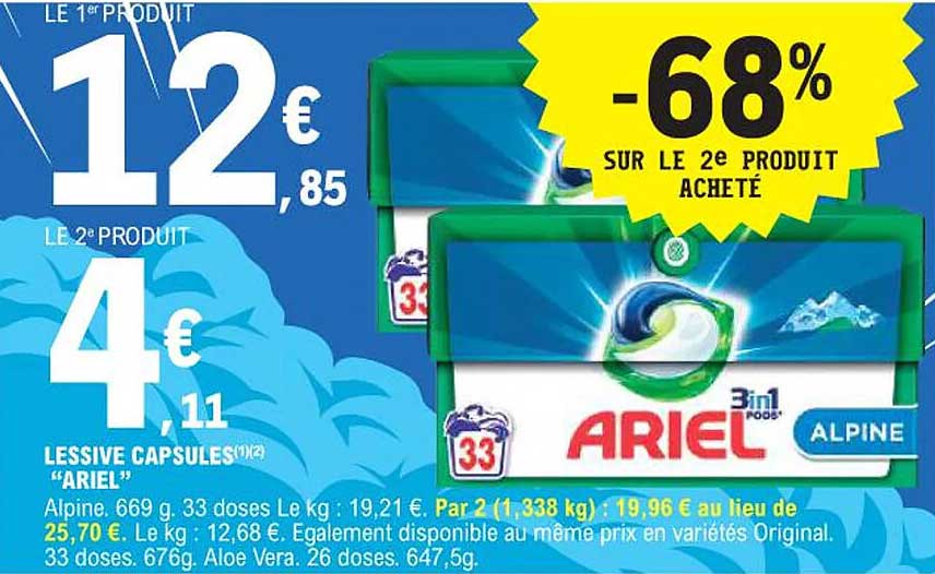 LESSIVE CAPSULES “ARIEL”